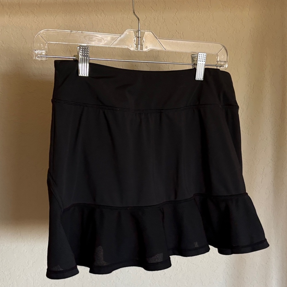 Black Ruffle Tennis Skort